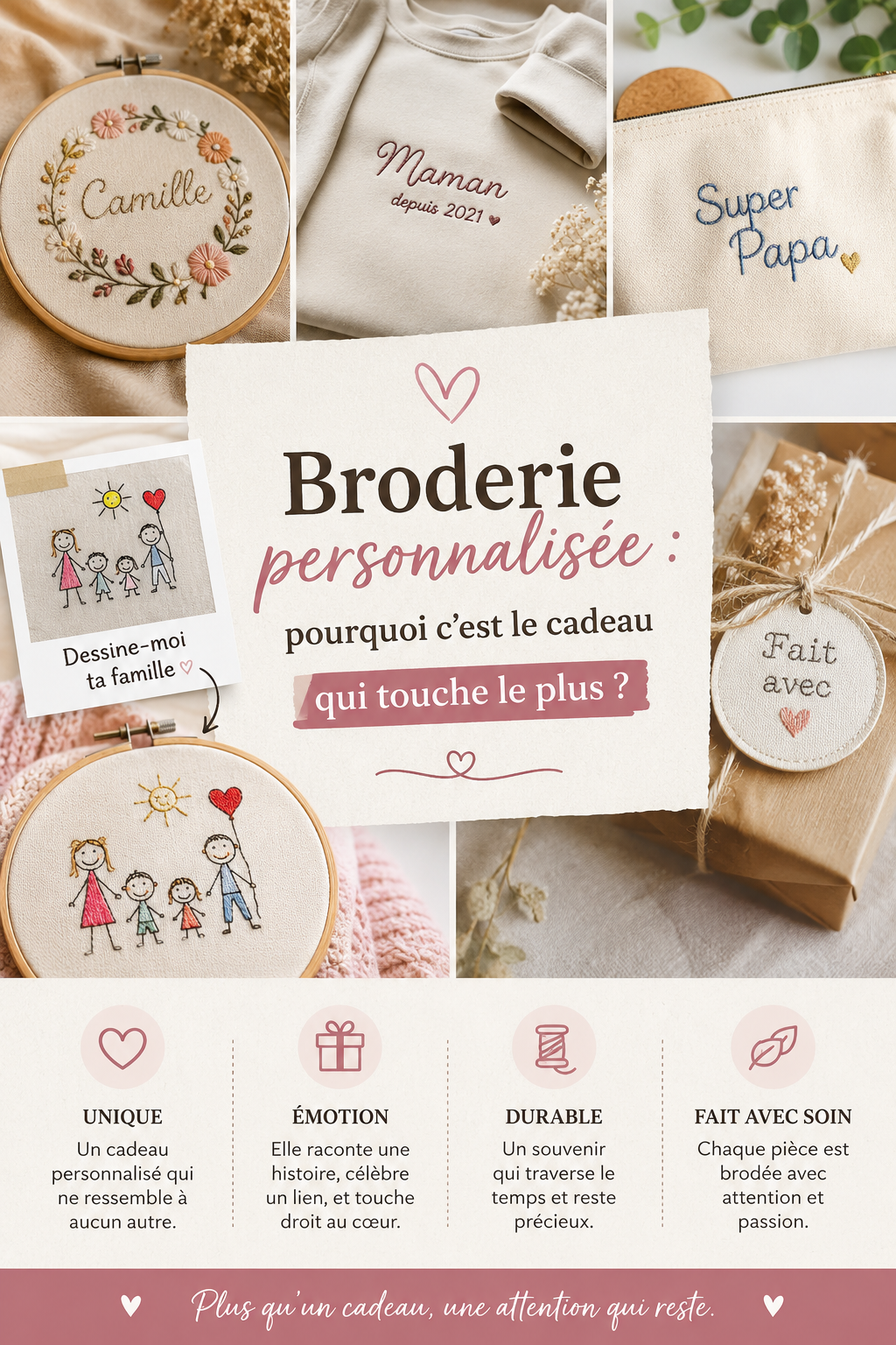 Broderie personnalisée : pourquoi c’est le cadeau qui touche le plus ?