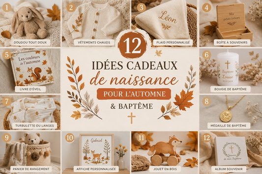 12 idèes cadeaux de naissance pour l'automne & baptème