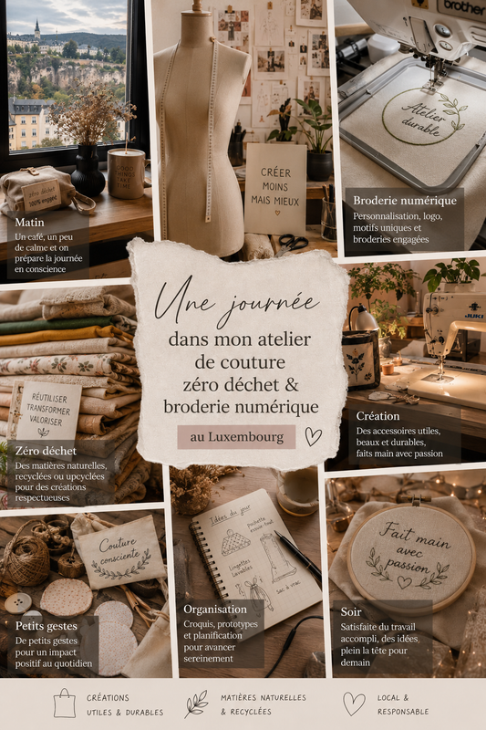 Une journée dans mon atelier de couture au Luxembourg