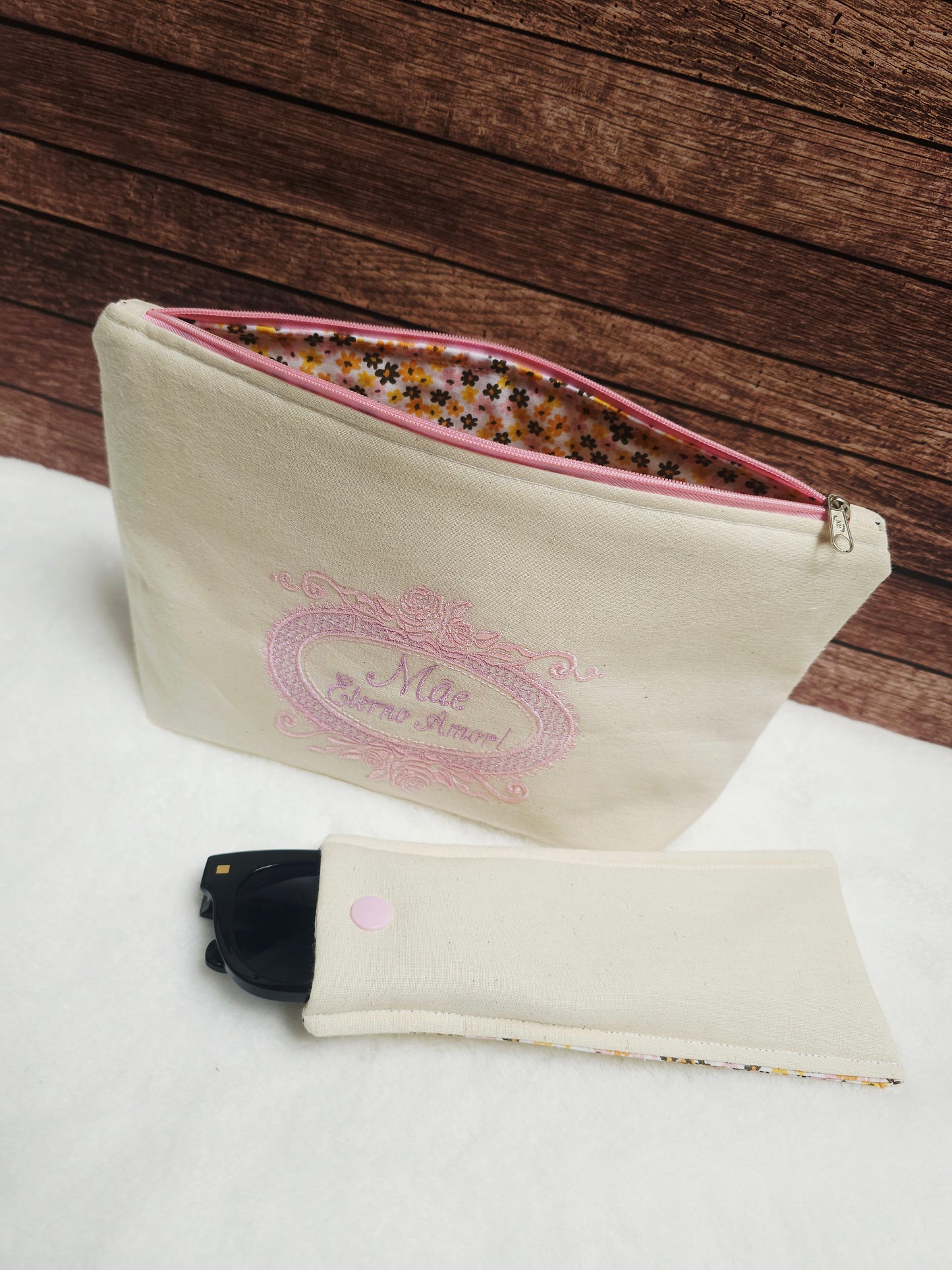 Combo Trousse de toilette & Porte-lunettes personnalisé