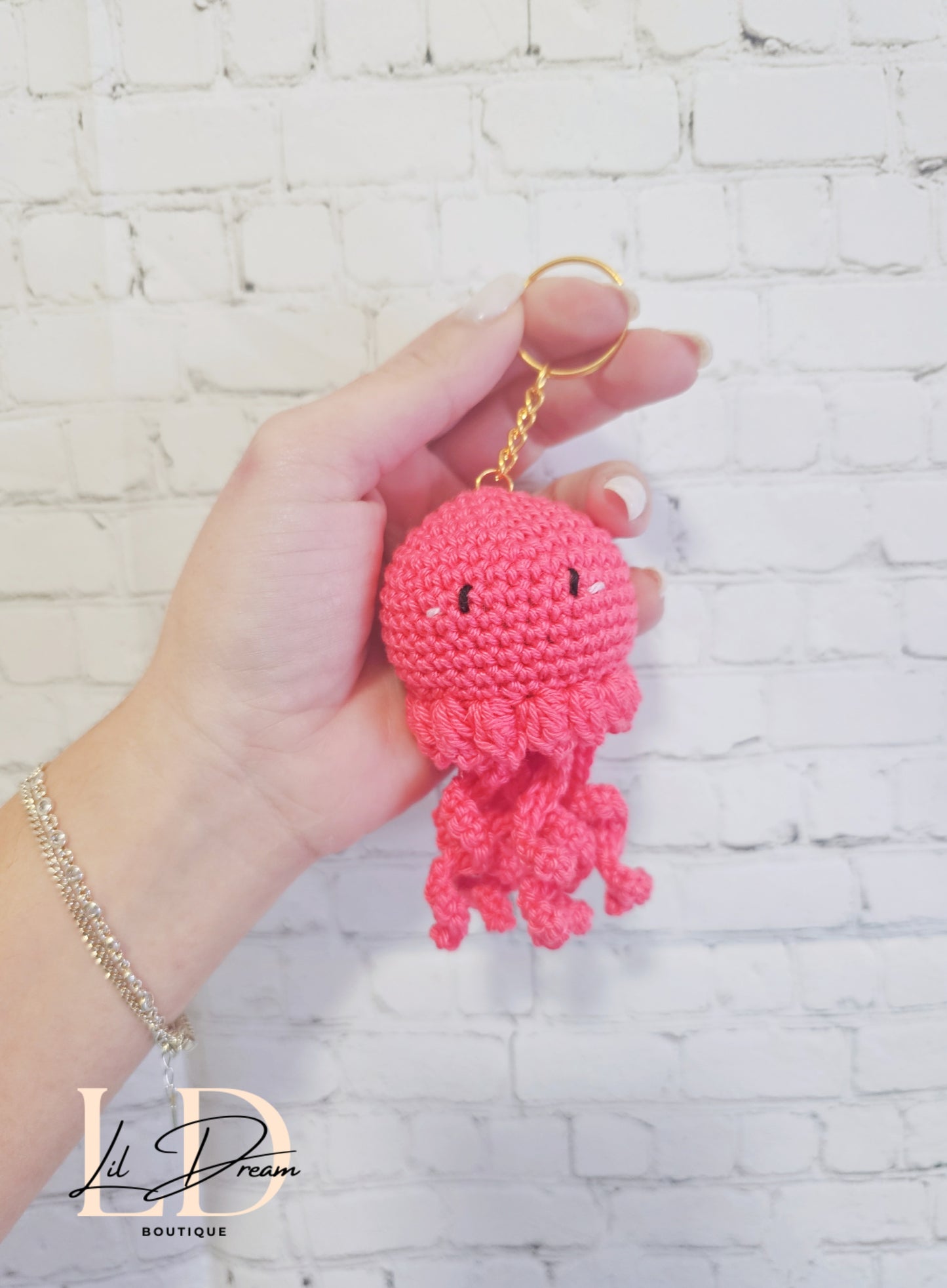 Pieuvre crochetée – Amigurumi porte-clés