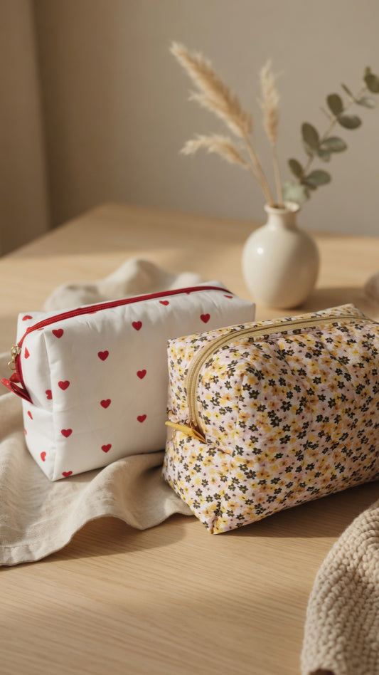 Trousse de toilette box en Coton