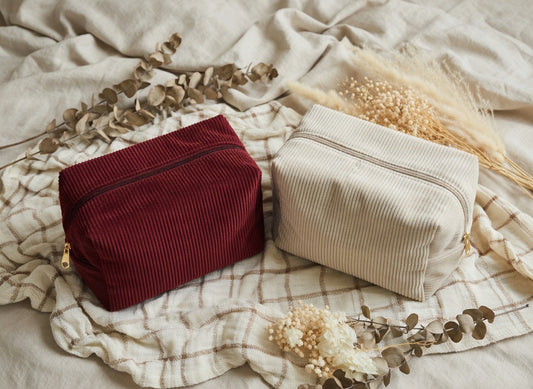 Trousse de toilette box en Velours