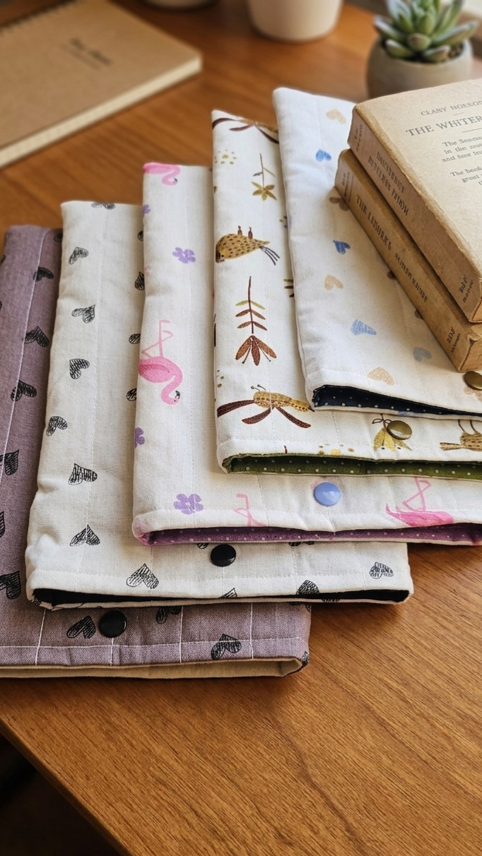 Pochette à livre/liseuse en Coton