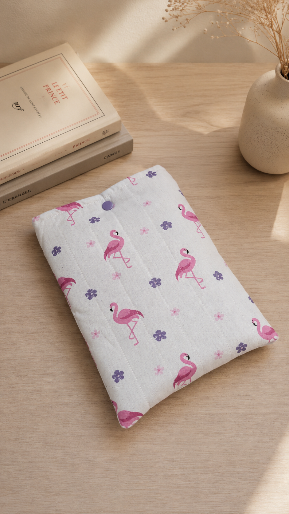 Pochette à livre/liseuse en Coton